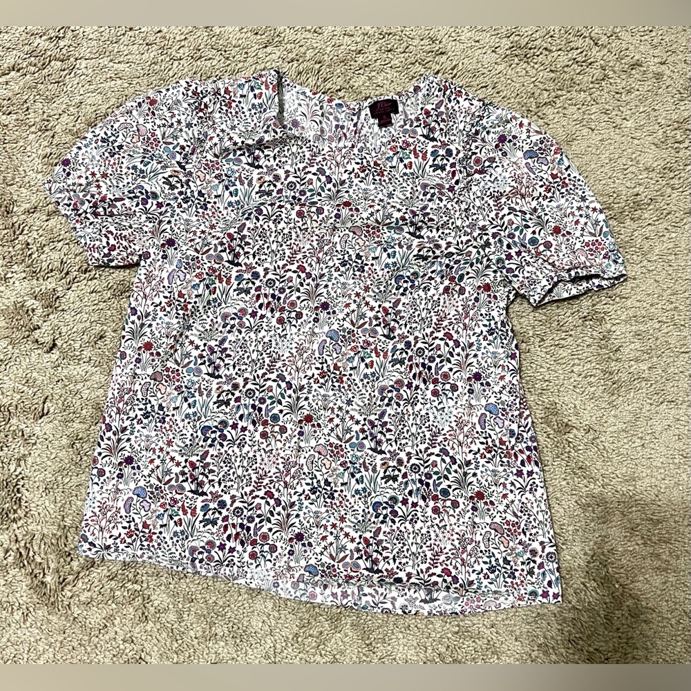 J.Crew floral blouse